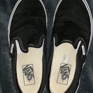 Black Slip On Vans